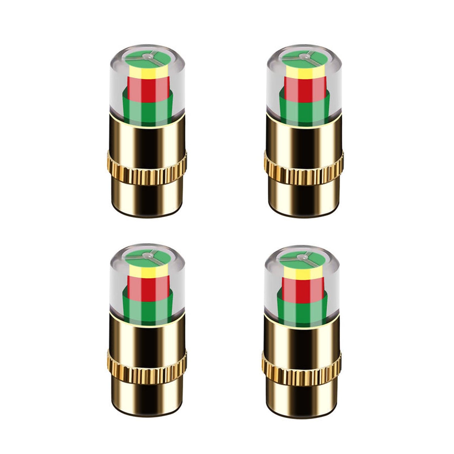4Pcs Car Tire Pressure Monitor Valve Stem Caps