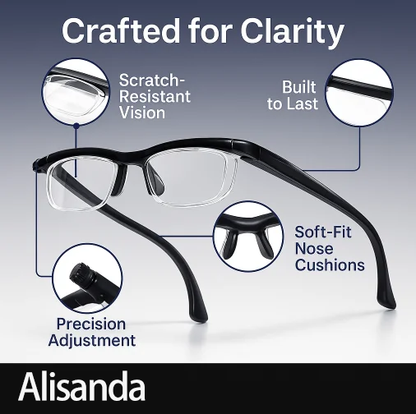 【ADJUSTABLE FOCUS GLASSES】- See Every Moment Clearly With Alisanda!