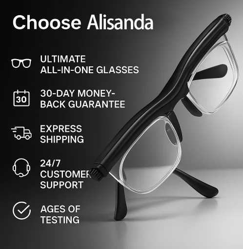 【ADJUSTABLE FOCUS GLASSES】- See Every Moment Clearly With Alisanda!