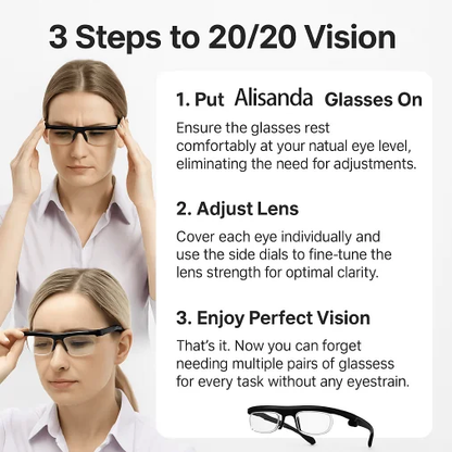 【ADJUSTABLE FOCUS GLASSES】- See Every Moment Clearly With Alisanda!