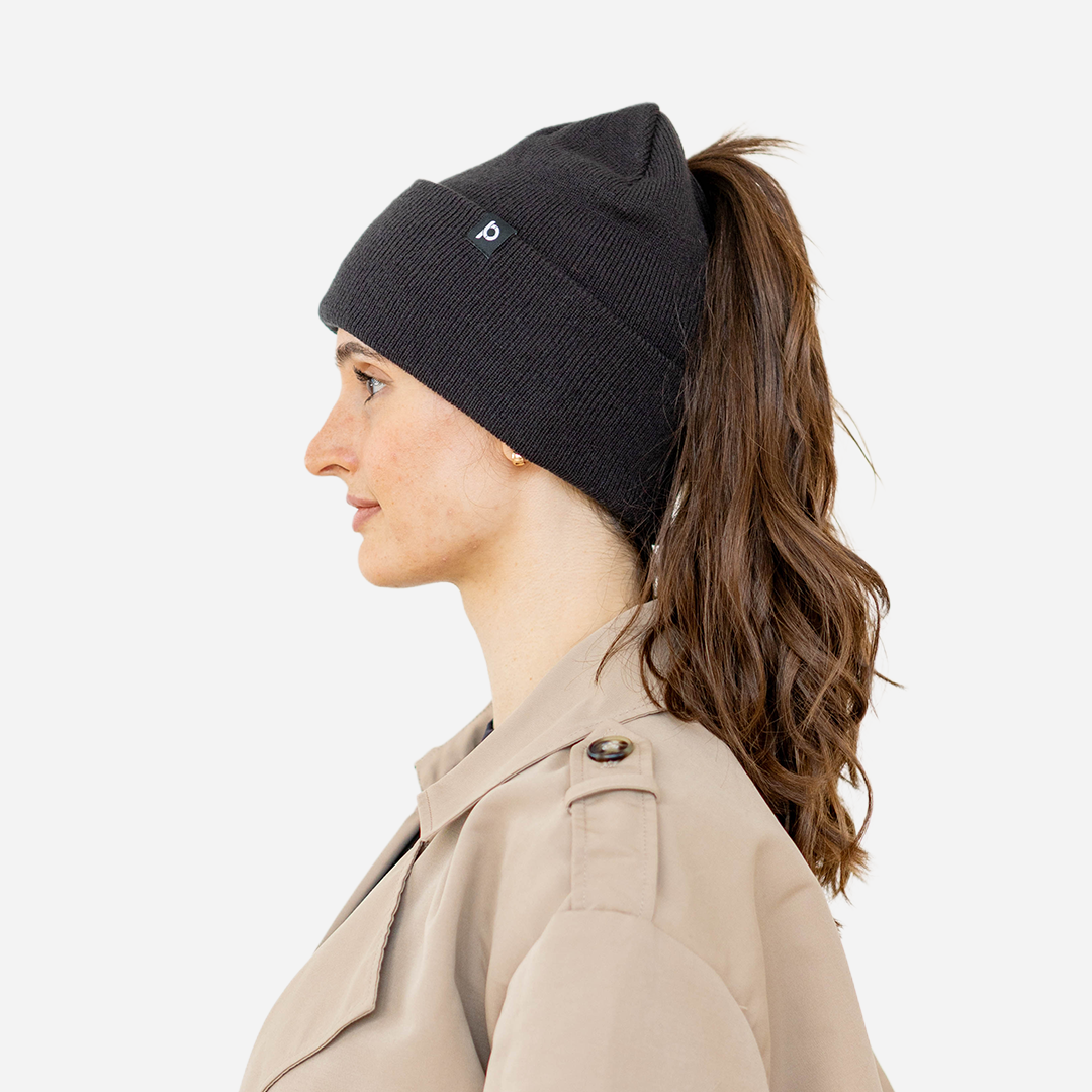 Magnetic Ponytail Beanie-Winter Knit Toque
