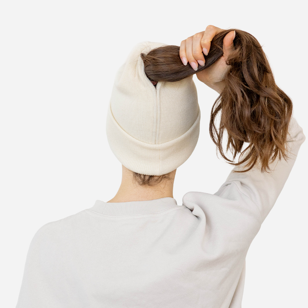 Magnetic Ponytail Beanie-Winter Knit Toque