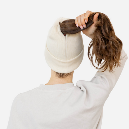 Magnetic Ponytail Beanie-Winter Knit Toque