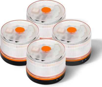 DarkFairy Luz de Emergencia V16 Aprobada por la DGT con Geolocalización 3.0 – Señalización de Ubicación para Automóviles, Plan de Datos Incluido – Base Magnética IP54 – Cumple con la Normativa 2026.