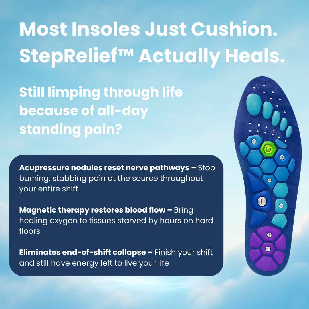 StepRelief™ Insoles — From Pain to Power. Feel the Difference Instantly!