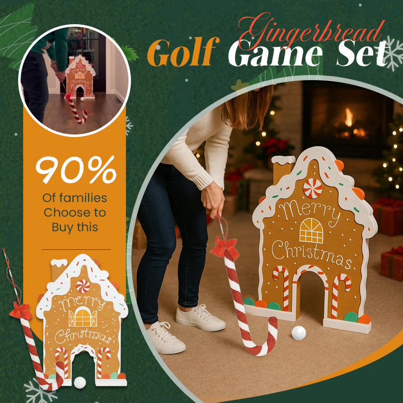 🔥LAST DAY 50% OFF -🎅 Gingerbread Golf Game Set - Best Christmas Game
