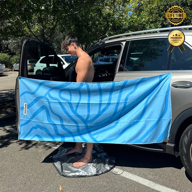 Genius magnetic towel– Dry Towel for Beach, Gym & Travel