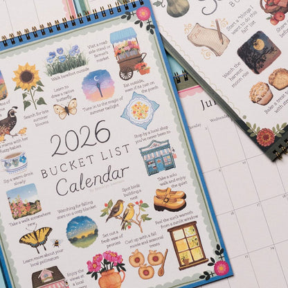 ✨2026 Bucket List Calendar📅It’s A Reminder To Live Fully. 🍂🌸