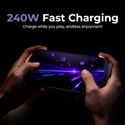 ⚡Unsichtbares 2-in-1-Ladekabel mit Halterung – 240-W-Schnellladekabel mit integrierter Handyhalterung