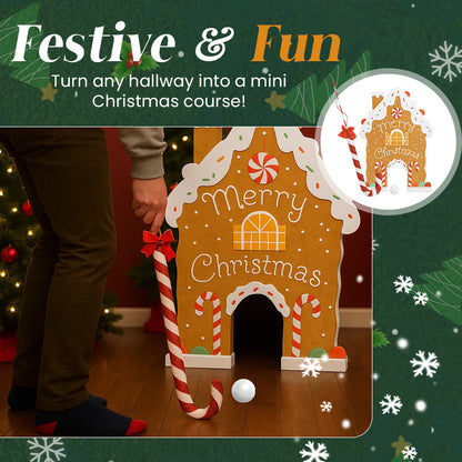 🔥LAST DAY 50% OFF -🎅 Gingerbread Golf Game Set - Best Christmas Game