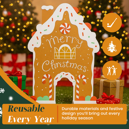 🔥LAST DAY 50% OFF -🎅 Gingerbread Golf Game Set - Best Christmas Game