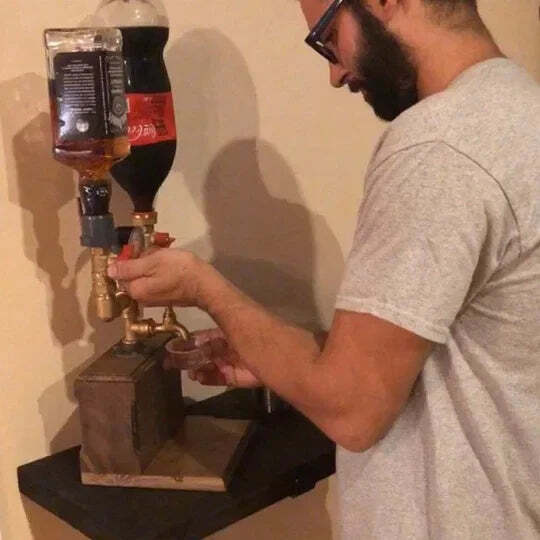 Sleek Whiskey Storage