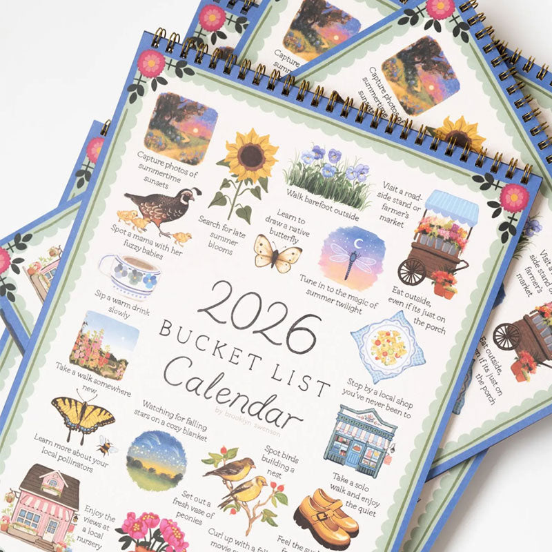 ✨2026 Bucket List Calendar📅It’s A Reminder To Live Fully. 🍂🌸