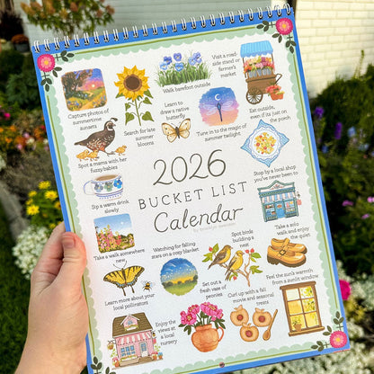 ✨2026 Bucket List Calendar📅It’s A Reminder To Live Fully. 🍂🌸