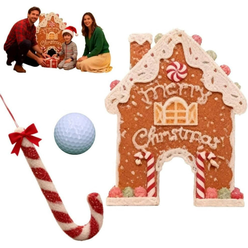 1 Set (Candy Stick + Ball + Gingerbread House Goal)