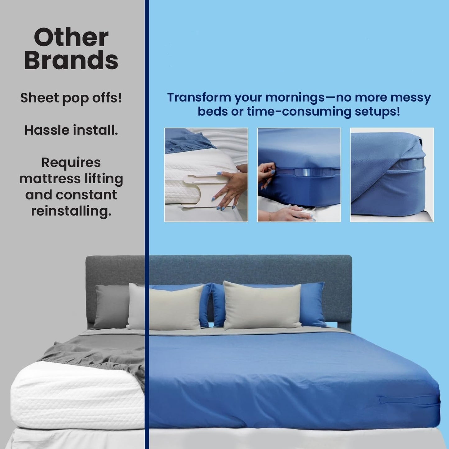 🔥Today 60% OFF - Sheet Holders - Secure Bed Sheets Firmly in Place