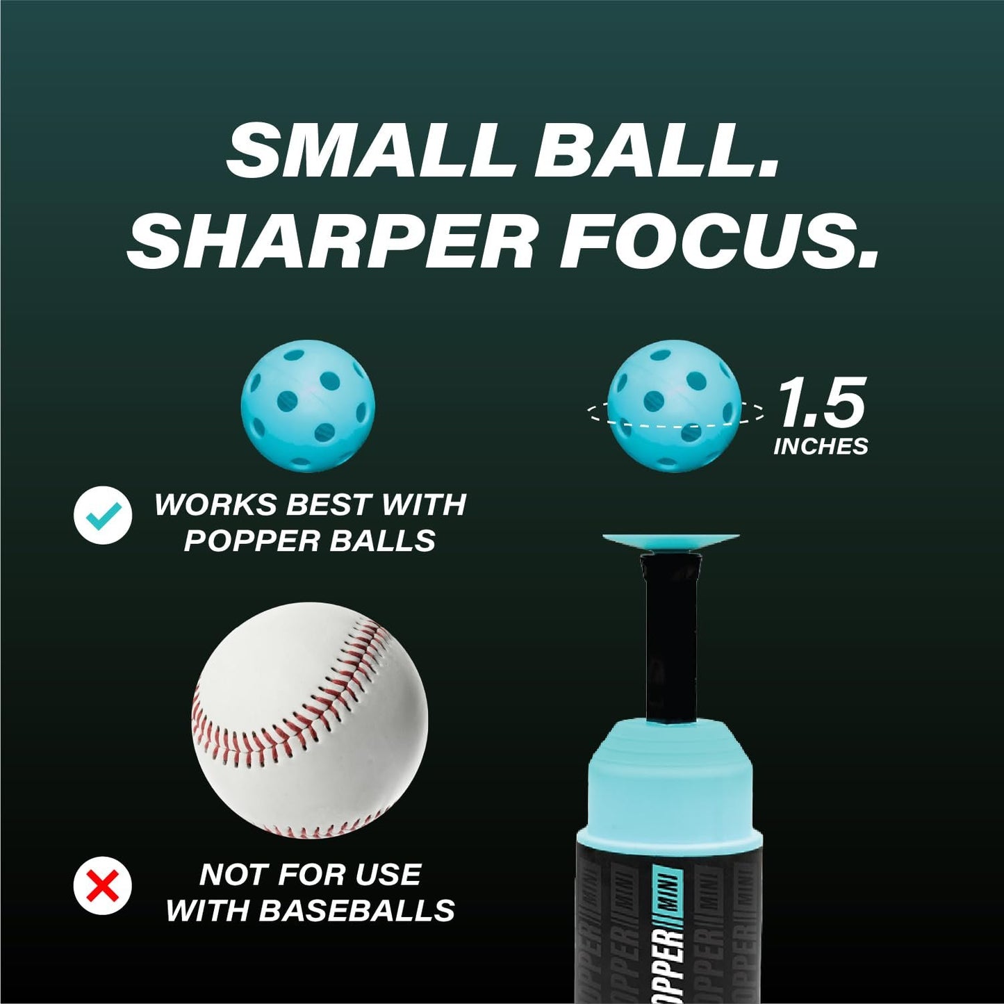 Popper Bundle - Baseball Training Equipment Pack with Balls