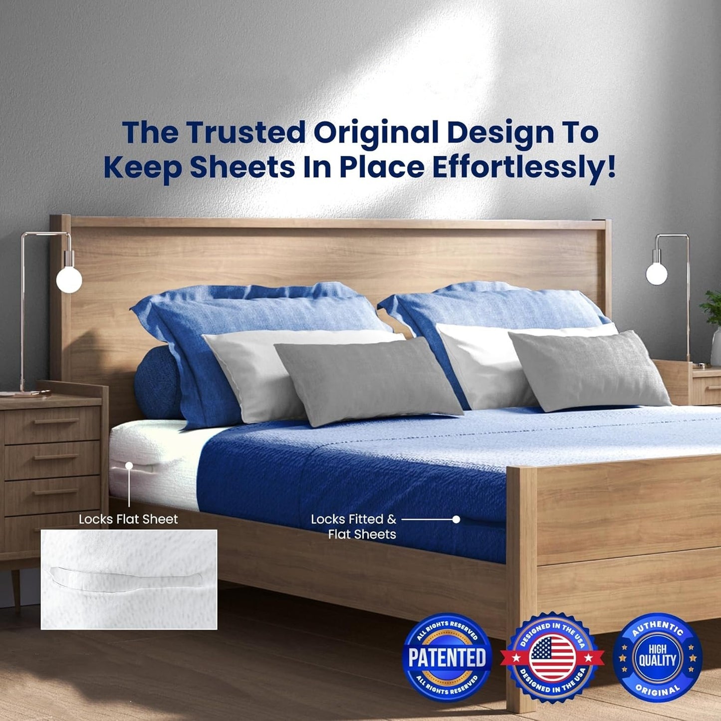 🔥Today 60% OFF - Sheet Holders - Secure Bed Sheets Firmly in Place