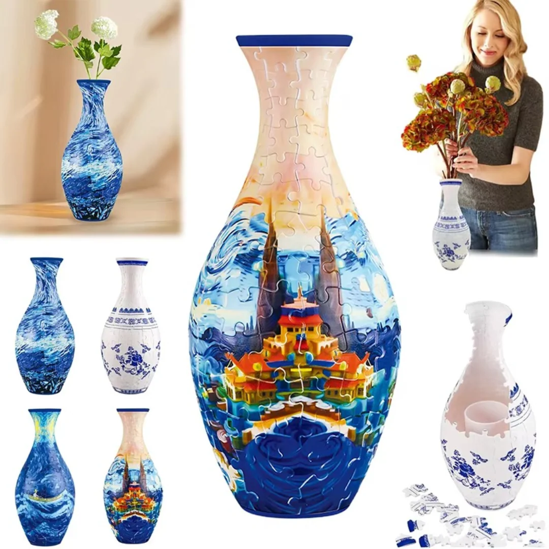 Buy 1 Save 60%🔥🎁Elegant 3D Puzzle Vase