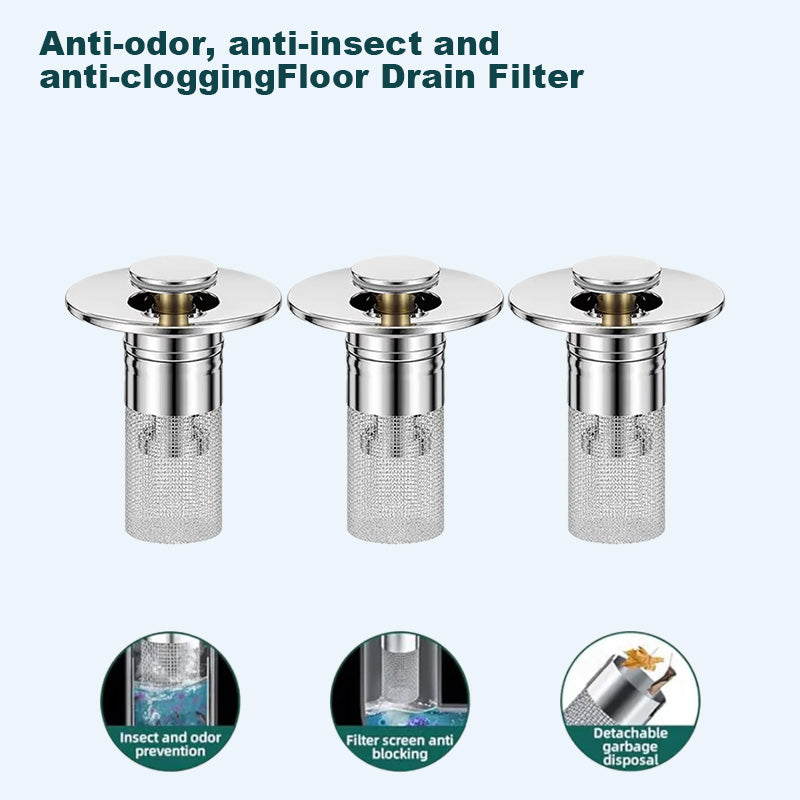 🏆Last Day Promotion 49% OFF🏆Pop Up Sink Drain Strainer--🛀Removes odors and prevents blockages🔥