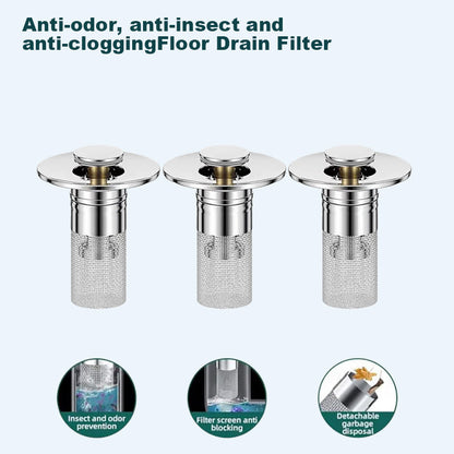 🏆Last Day Promotion 49% OFF🏆Pop Up Sink Drain Strainer--🛀Removes odors and prevents blockages🔥