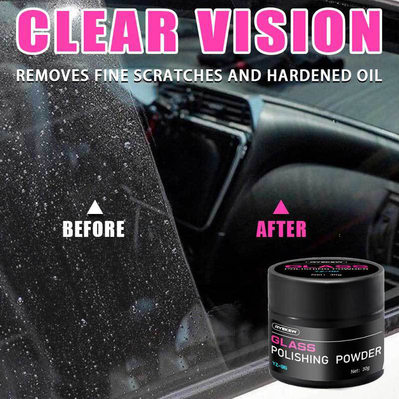 🚗 BUY 2 GET 3! 💎 CERIUM OXIDE POLISHING POWDER - Professional Glass Scratch Remover, Restores Clarity on Windows & Mirrors, Easy-to-Use Formula with Quick Results ✨🧽
