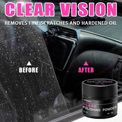 🚗 BUY 2 GET 3! 💎 CERIUM OXIDE POLISHING POWDER - Professional Glass Scratch Remover, Restores Clarity on Windows & Mirrors, Easy-to-Use Formula with Quick Results ✨🧽