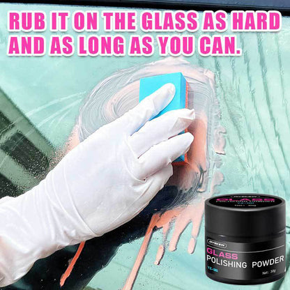 🚗 BUY 2 GET 3! 💎 CERIUM OXIDE POLISHING POWDER - Professional Glass Scratch Remover, Restores Clarity on Windows & Mirrors, Easy-to-Use Formula with Quick Results ✨🧽